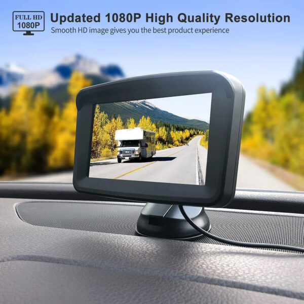 5" Monitor with 1080P Backup Camera for Truck - Image 2